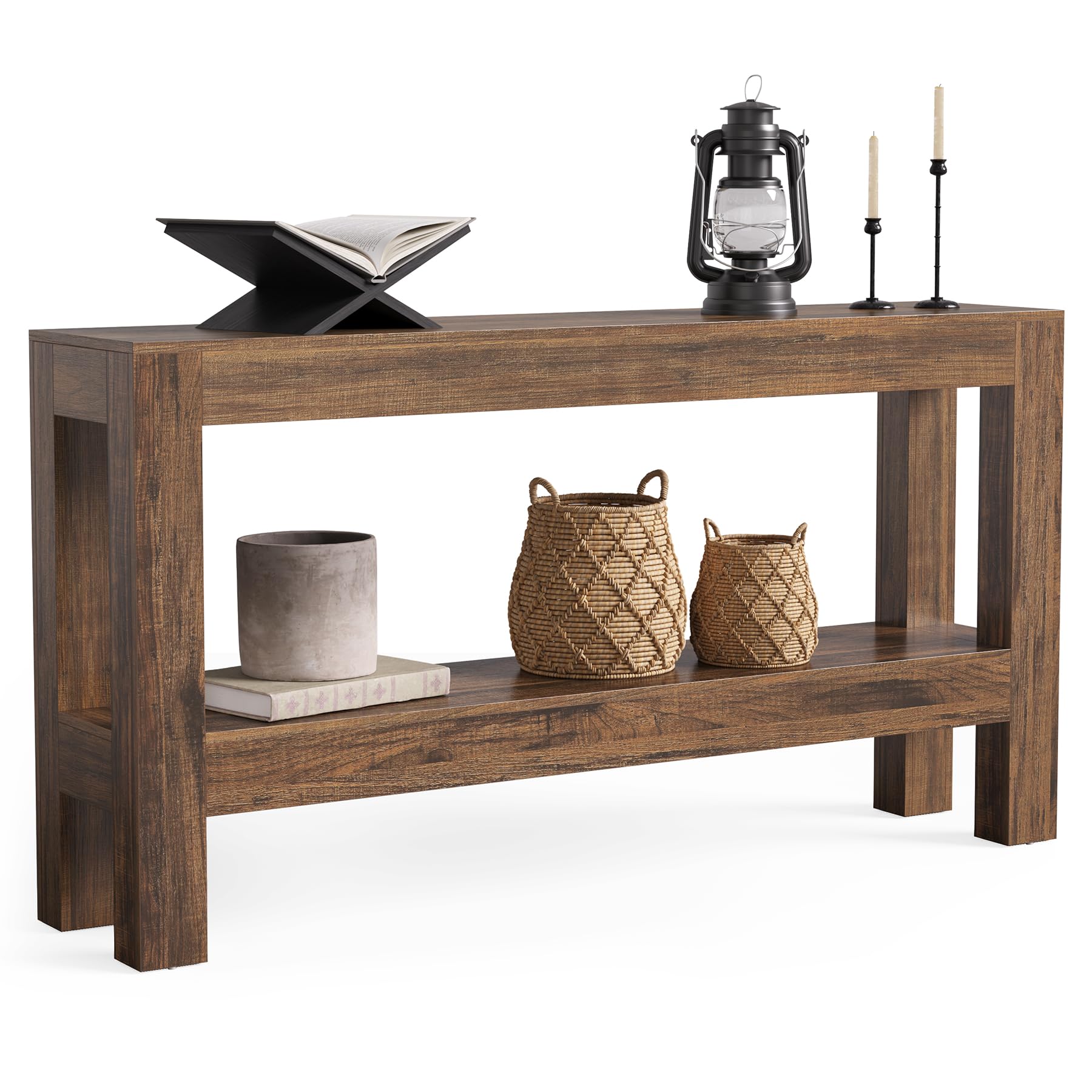 Amazon.com: LITTLE TREE 63-Inch Wood Entryway Table, Long